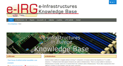 Desktop Screenshot of knowledgebase.e-irg.eu